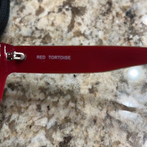 Booth & Bruce England Men’s Eyeglasses Tortoise and Red Plaid with case - Picture 5 of 8